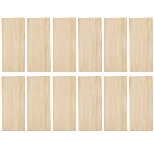 12 Pack: 12&#x22; Pine Craft Wood by Make Market&#xAE;